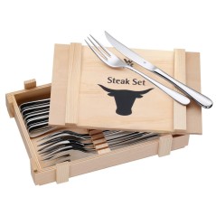 WMF Steak Knife/Fork Set - Premium Cromargan 18/10 Stainless Steel | Elegant & Durable Dining Experience